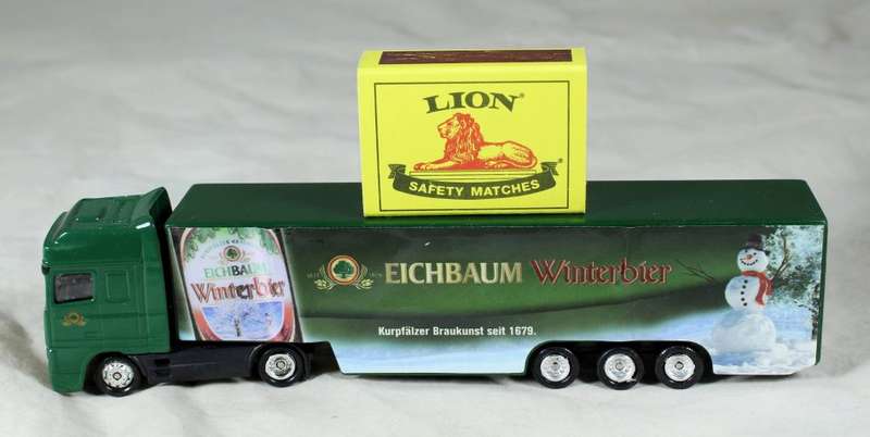 PLASTIC GERMAN BEER TRUCK - EICHBAUM WINTER BIER - BID NOW!!!