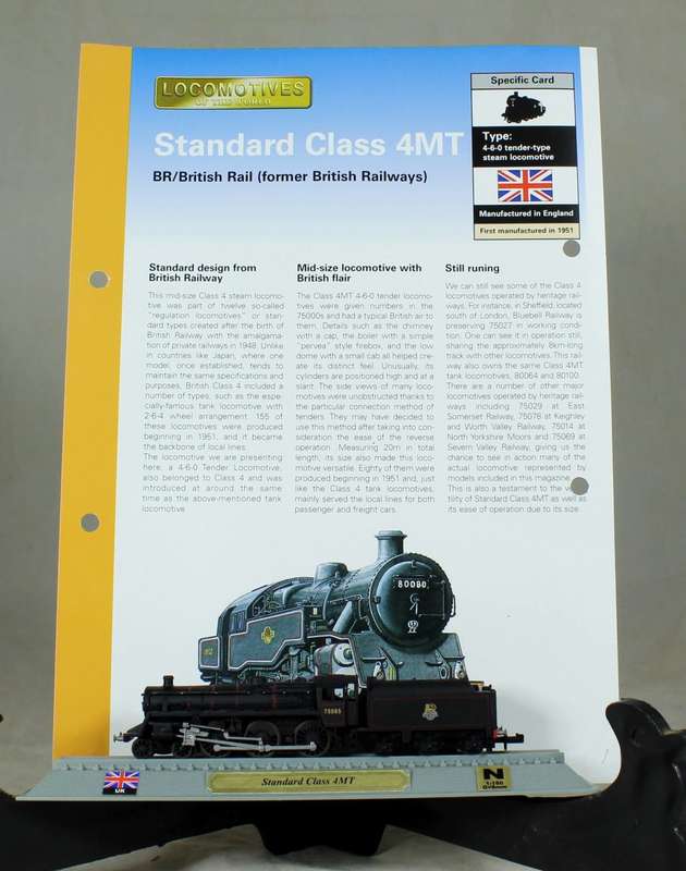 Del Prado - Locomotives of the world - N gauge - British rail standard class 4MT