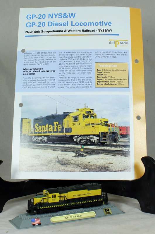 Del Prado - Locomotives of the world - N gauge - New York - Western railroad GP-20