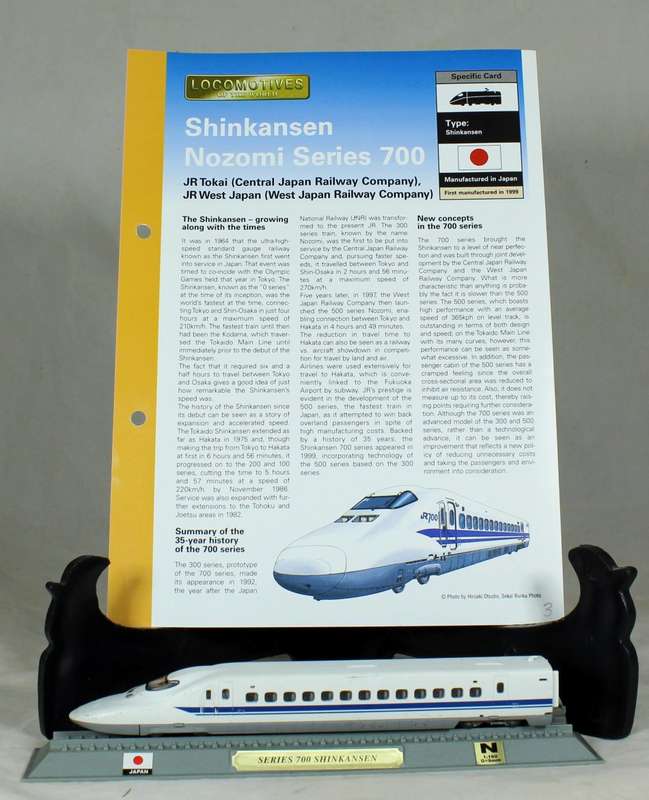 Del Prado - Locomotives of the world - N gauge - Shinkansen Nozomi series 700