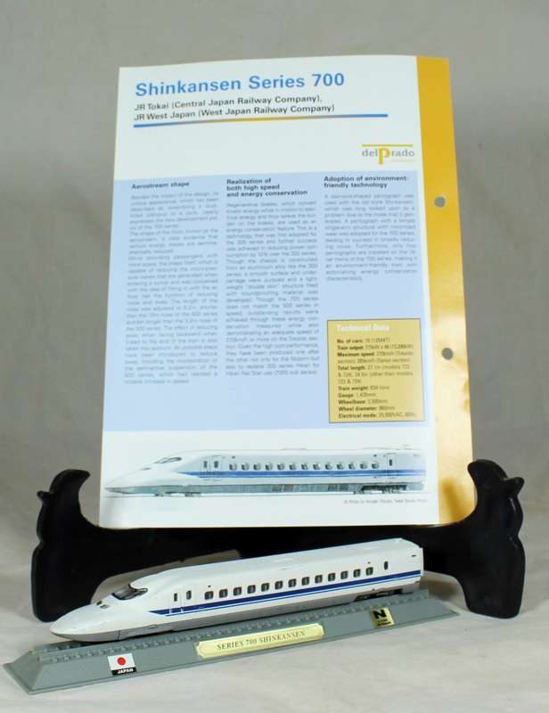 Del Prado - Locomotives of the world - N gauge - Shinkansen Nozomi series 700