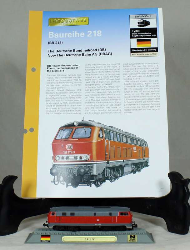 Del Prado - Locomotives of the world - N gauge - Deutsche Bund Baureihe 218