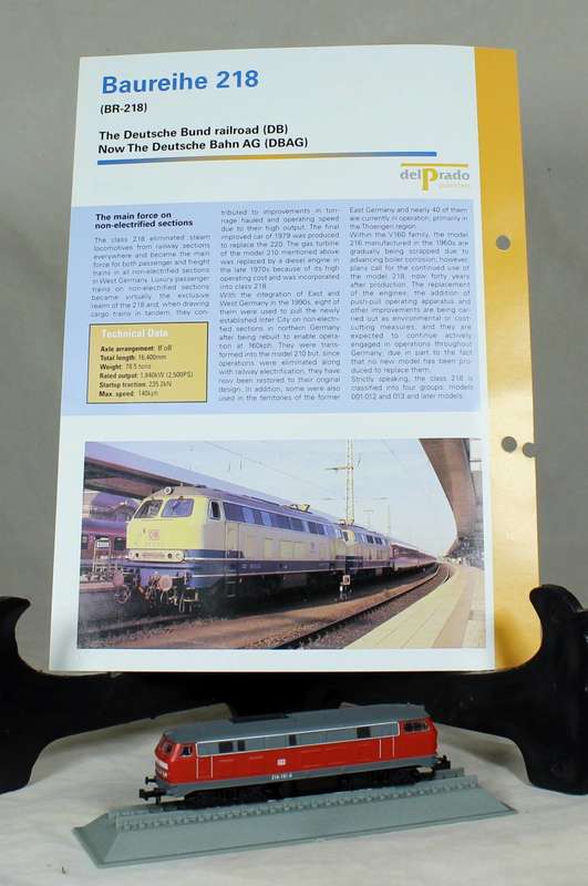 Del Prado - Locomotives of the world - N gauge - Deutsche Bund Baureihe 218