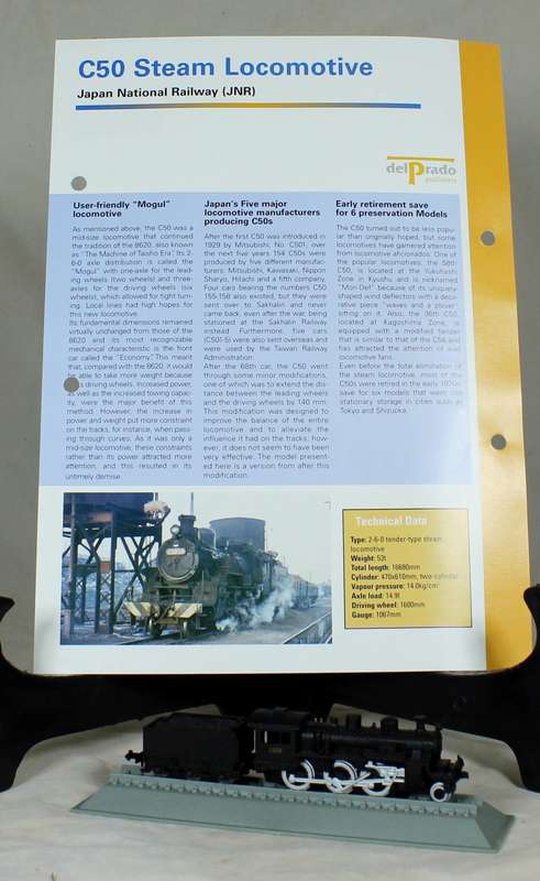 Del Prado - Locomotives of the world - N gauge - Japan national railway C50 steam locomotive