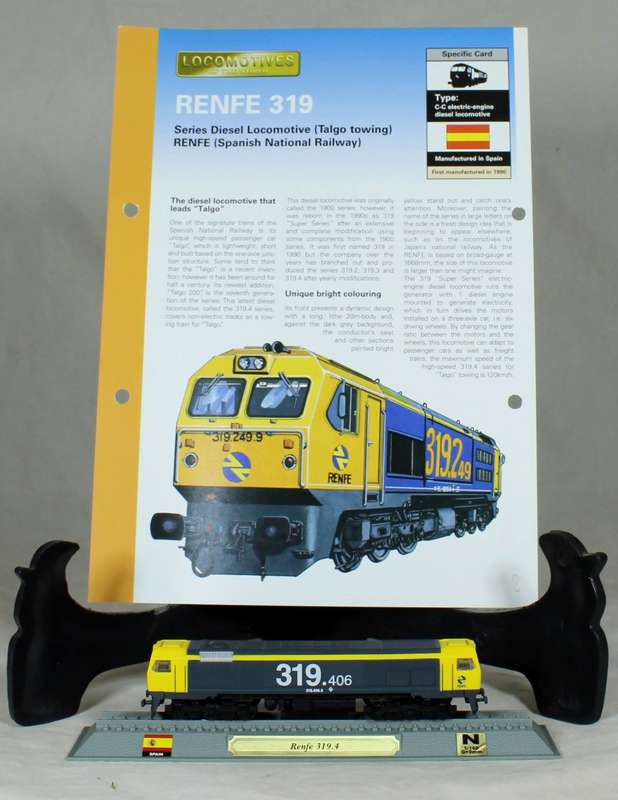 Del Prado - Locomotives of the world - N gauge - Spanish national railway RENFE 219