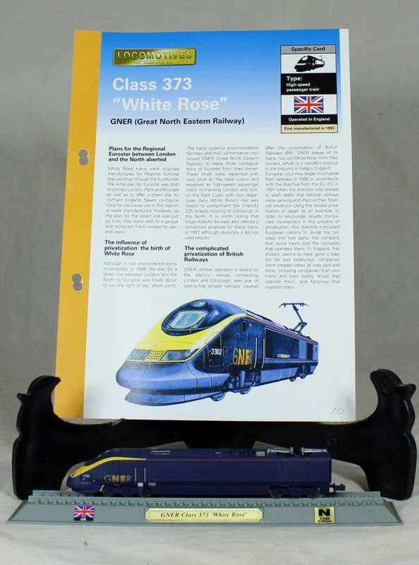 Del Prado - Locomotives of the world - N gauge - GNER Class 373 "White rose"