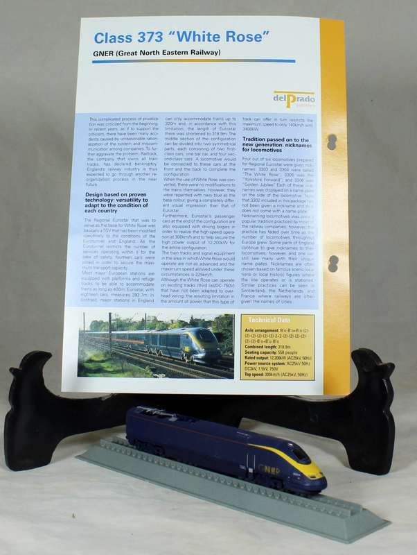 Del Prado - Locomotives of the world - N gauge - GNER Class 373 "White rose"