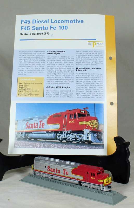 Del Prado - Locomotives of the world - N gauge - F45 Sante FE 100 Diesel