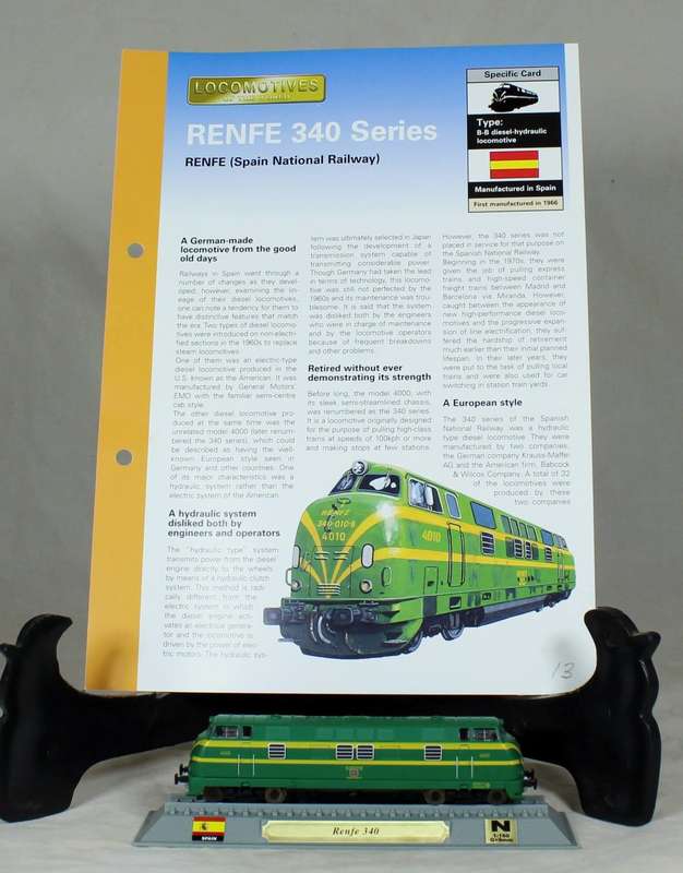 Del Prado - Locomotives of the world - N gauge - RENFE 340 Series