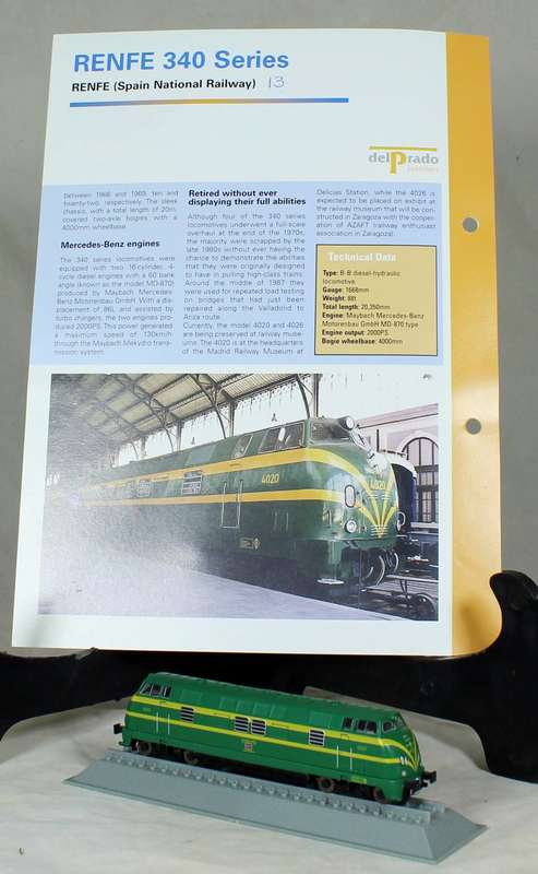 Del Prado - Locomotives of the world - N gauge - RENFE 340 Series