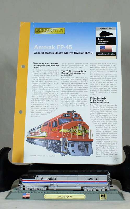 Del Prado - Locomotives of the world - N gauge - GM EMD Amtrack FP-45