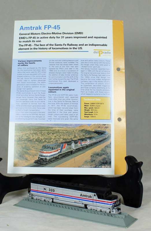 Del Prado - Locomotives of the world - N gauge - GM EMD Amtrack FP-45