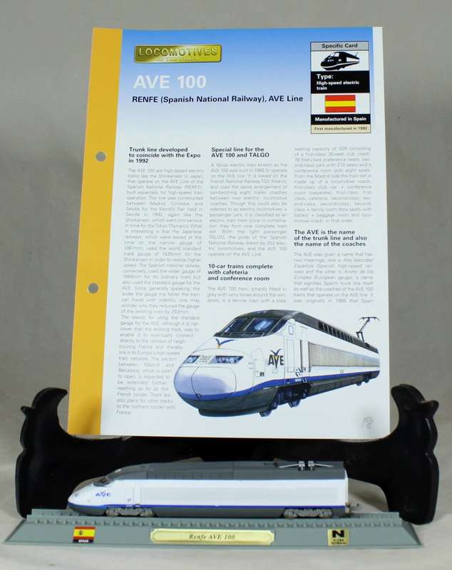 Del Prado - Locomotives of the world - N gauge - RENFE AVE 100