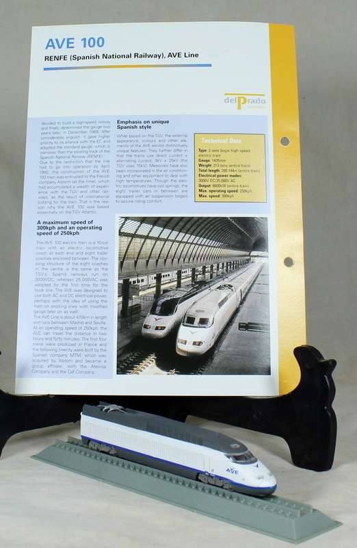 Del Prado - Locomotives of the world - N gauge - RENFE AVE 100
