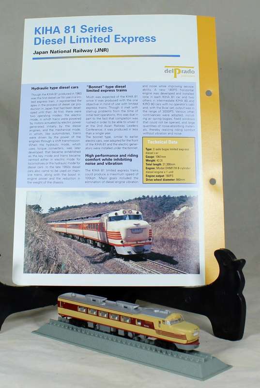 Del Prado - Locomotives of the world - N gauge - JNR KIHA 81 Series diesel