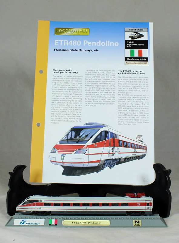 Del Prado - Locomotives of the world - N gauge - ETR480 Pendolino