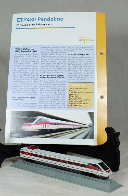 Del Prado - Locomotives of the world - N gauge - ETR480 Pendolino