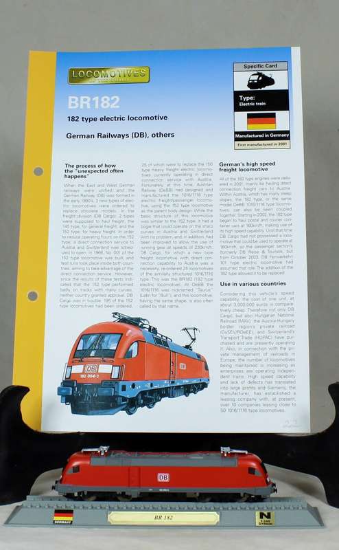 Del Prado - Locomotives of the world - N gauge -  German railways BR182