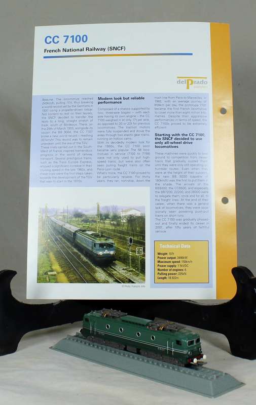 Del Prado - Locomotives of the world - N gauge - SNCF CC 7100