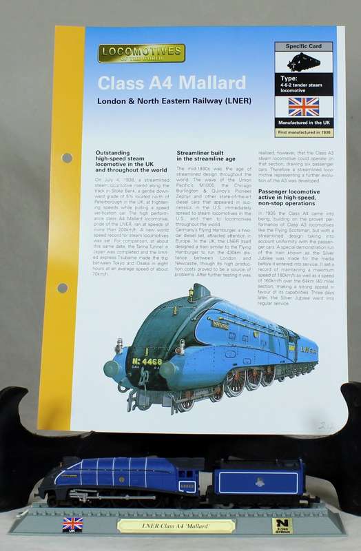 Del Prado - Locomotives of the world - N gauge - LNER Class A4 Mallard