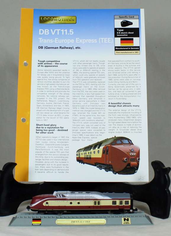 Del Prado - Locomotives of the world - N gauge - Trans-Europe Express DB VT11.5