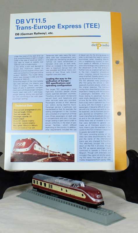 Del Prado - Locomotives of the world - N gauge - Trans-Europe Express DB VT11.5