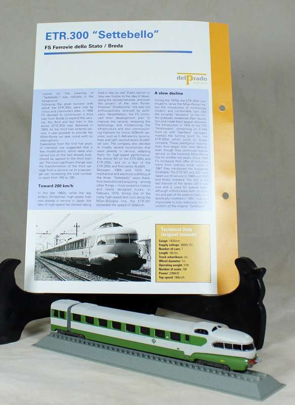 DEL PRADO-LOCOMOTIVES OF THE WORLD-N-GAUGE - ETR.300 `SETTEBELLO` - BID NOW!!!
