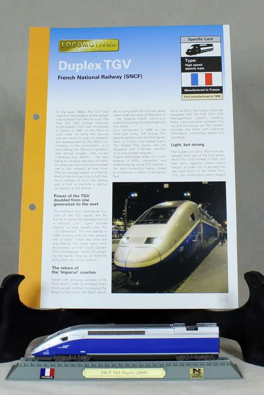 Del Prado - Locomotives of the world - N gauge - SNCF Duplex TGV