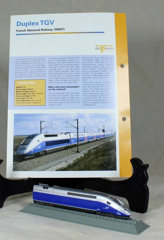 Del Prado - Locomotives of the world - N gauge - SNCF Duplex TGV