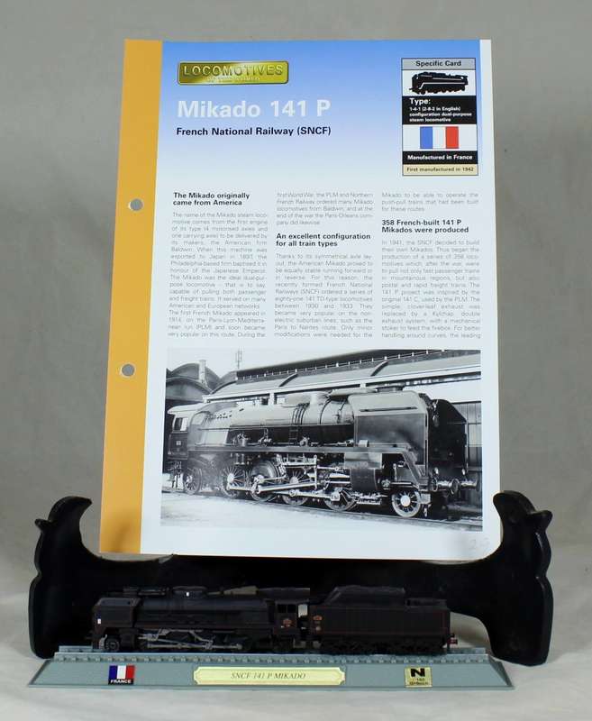 Del Prado - Locomotives of the world - N gauge - SNCF Mikado 141 P
