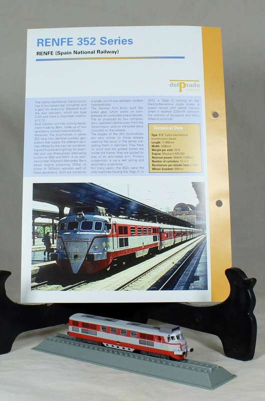 Del Prado - Locomotives of the world - N gauge - Renfe 352 SERIES