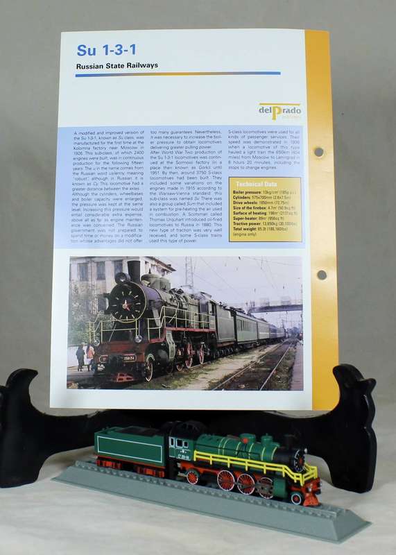Del Prado - Locomotives of the world - N gauge - Russian state railways SU 1-3-1