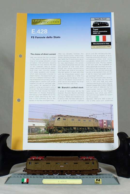 Del Prado - Locomotives of the world - N gauge - FS Ferrovie Dello Stato E.428