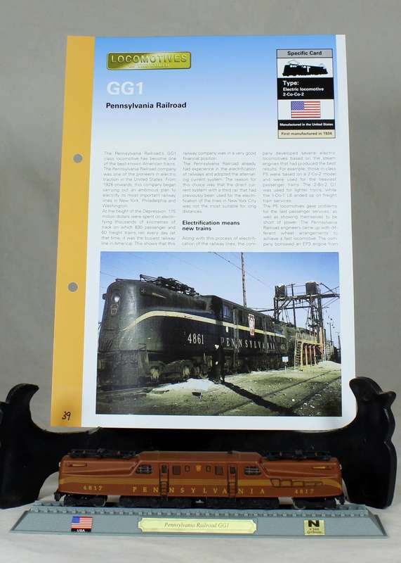 Del Prado - Locomotives of the world - N gauge - Pennsylvania rail road GG1