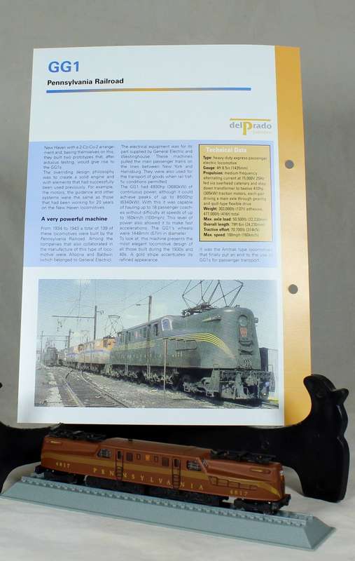 Del Prado - Locomotives of the world - N gauge - Pennsylvania rail road GG1