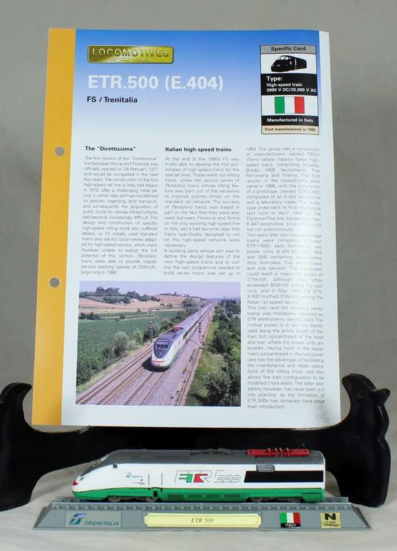 Del Prado - Locomotives of the world - N gauge - FS/Trenitalia ETR.500 (E.404)