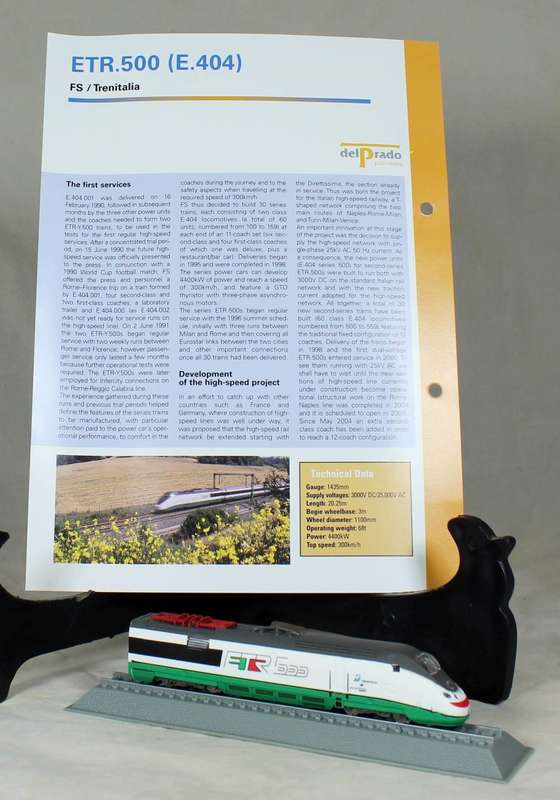 Del Prado - Locomotives of the world - N gauge - FS/Trenitalia ETR.500 (E.404)