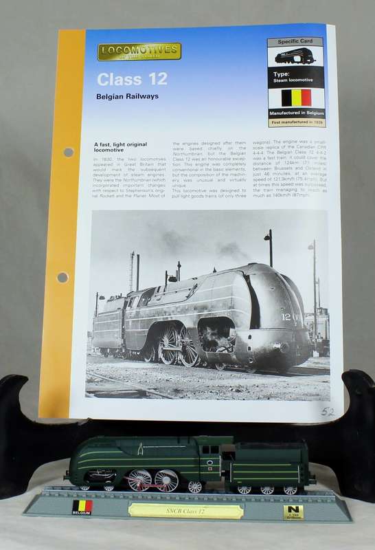 Del Prado - Locomotives of the world - N gauge - Belgian Railways Class 12