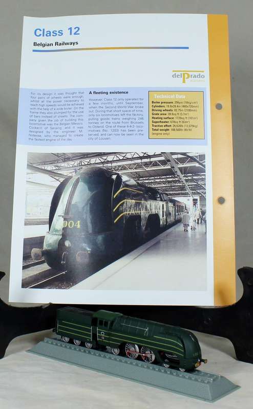 Del Prado - Locomotives of the world - N gauge - Belgian Railways Class 12
