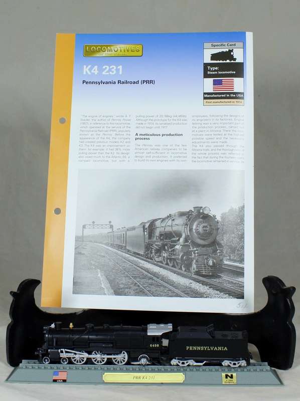 Del Prado - Locomotives of the world - N gauge - Pennsylvania Railway K4 231