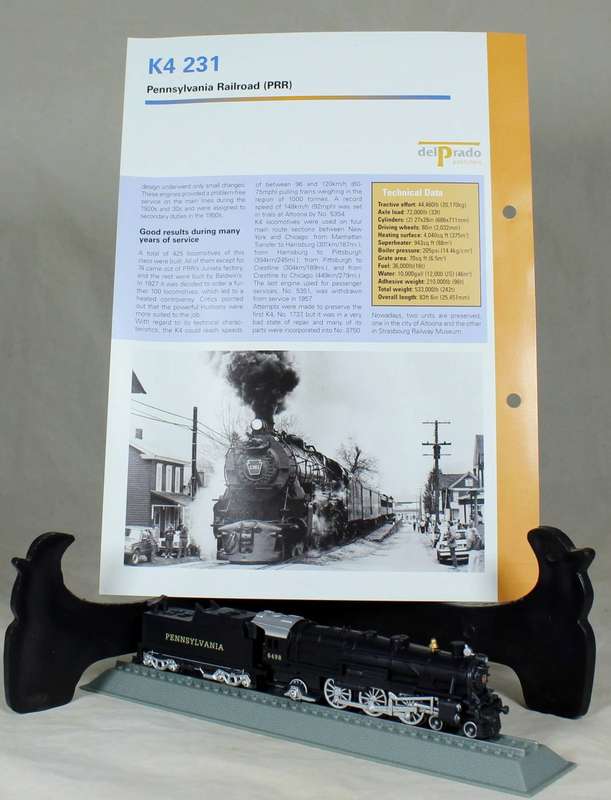 Del Prado - Locomotives of the world - N gauge - Pennsylvania Railway K4 231