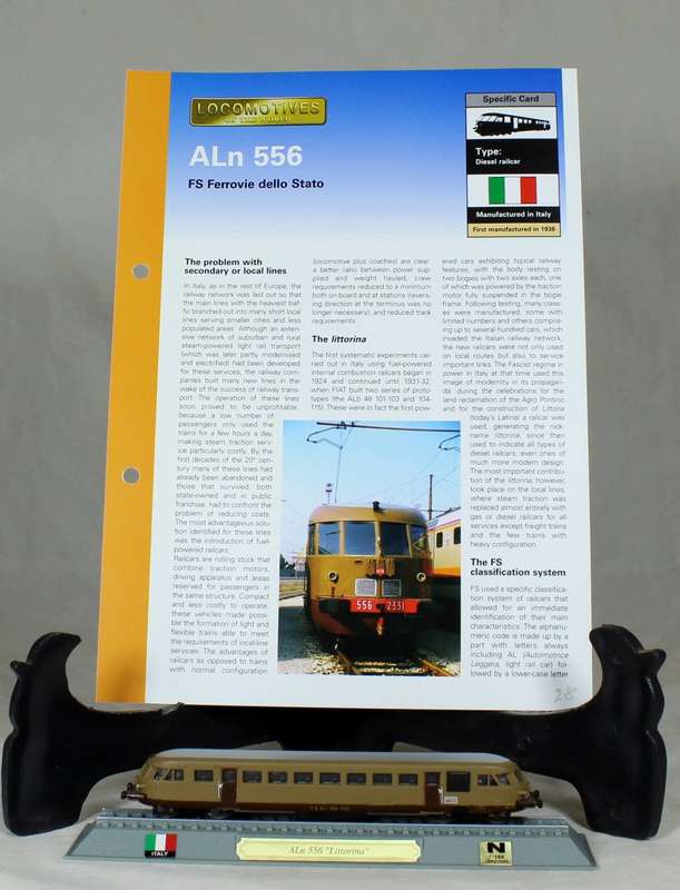 Del Prado - locomotives of the world - N gauge - FS Ferrovie Dello Stato ALN 556