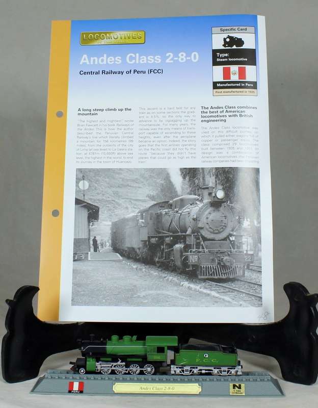 Del Prado - Locomotives of the world - N gauge - Andes class 2-8-0
