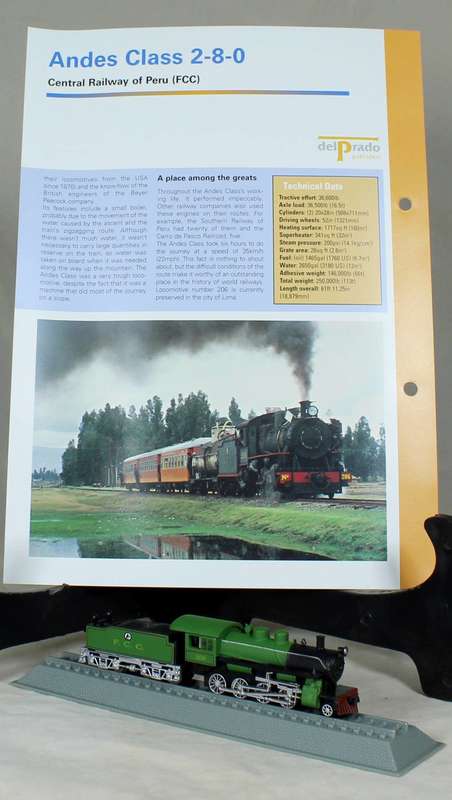 Del Prado - Locomotives of the world - N gauge - Andes class 2-8-0