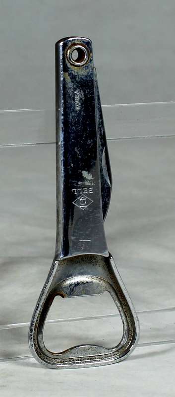 Bottle opener with pocket knife