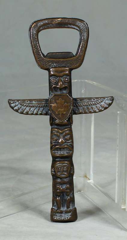 Bottle opener - Metal totem pole