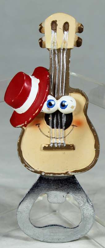 BOTTLE OPENER - GUITAR MAN - WITH MAGNET - BID NOW