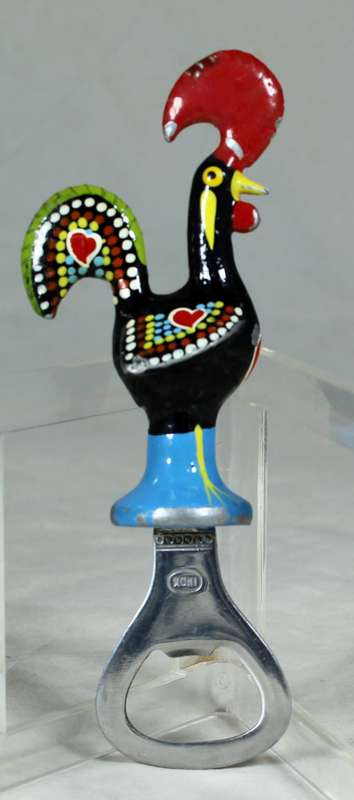 BOTTLE OPENER - BEAUTIFUL PAIR OF PORTUGUESE CHICKENS - BID NOW!!!