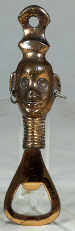 Bottle opener - Bronze lady with neck rings