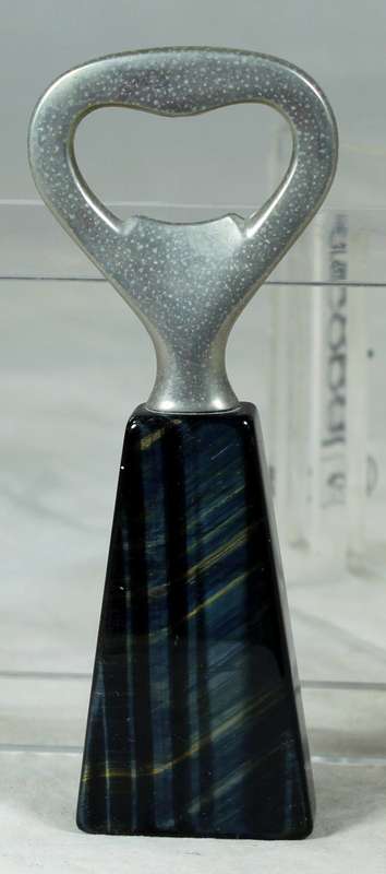 Bottle opener - Marble and silver